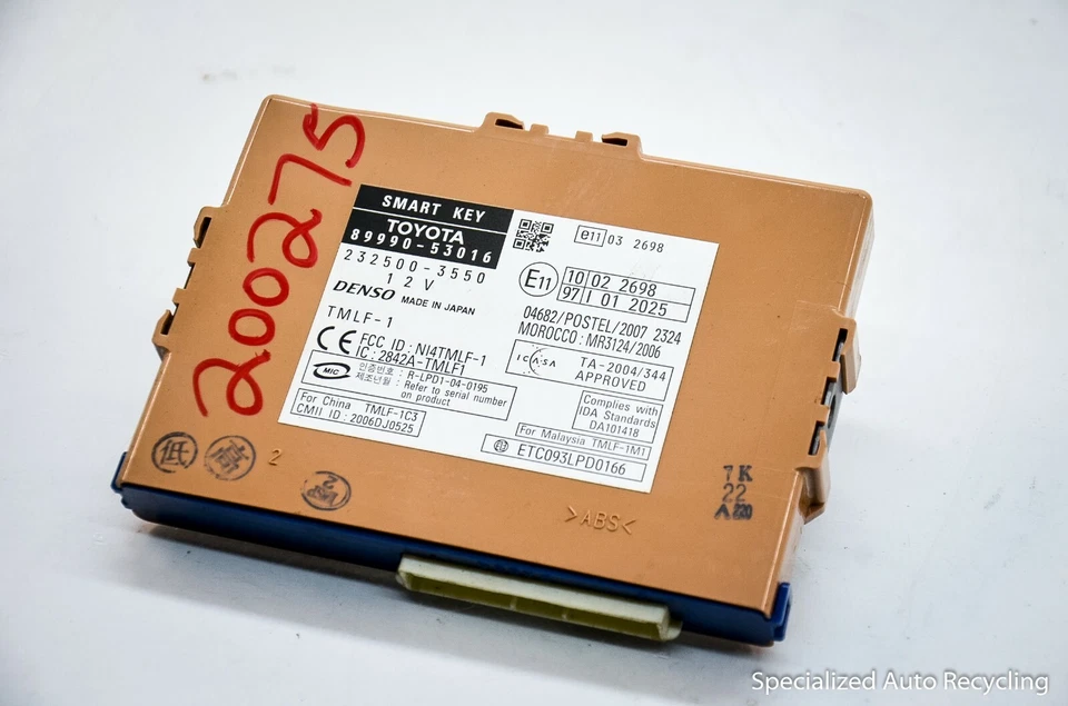 Módulo de control informático llave inteligente Lexus IS350 2006-2012 89990-53016 Foto 3 de 4