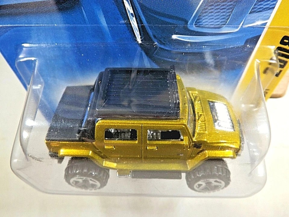 2008 Hot Wheels #15 New Models 15/40 HUMMER H2 SUT Gold Variant w/Chrome ORUT5sp - Image 3 of 4
