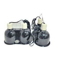 LOT OF 3 - Zoo Med LF-19  LF-18 Pet Reptile Lamp Dome Heat Light Base Fixture