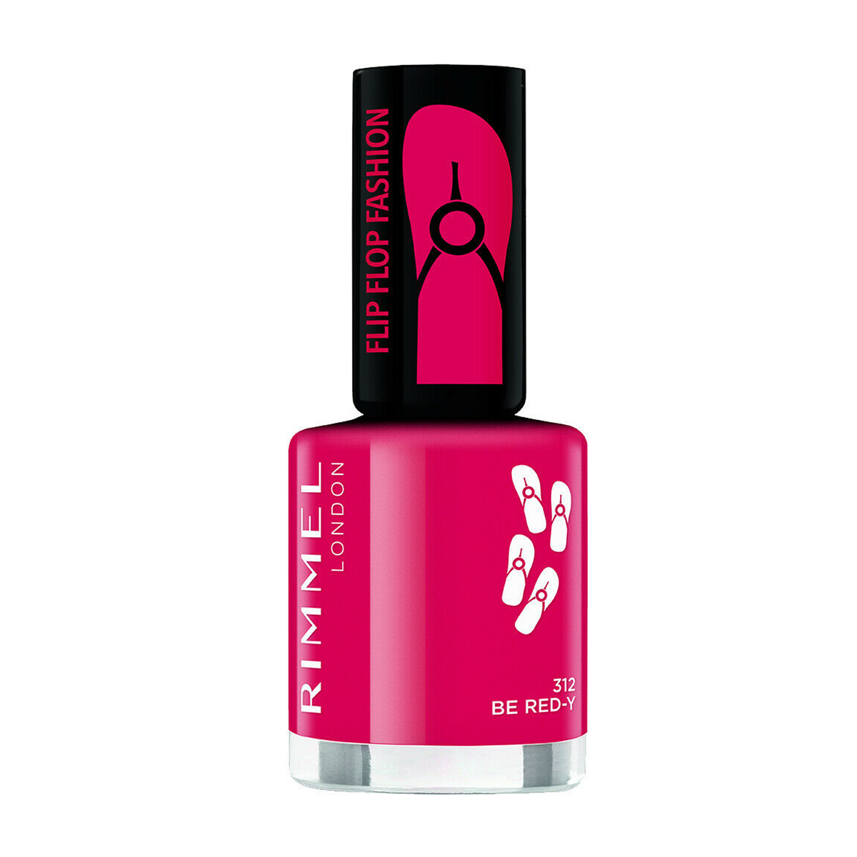 Rimmel London 60 Seconds Nagellack - Farbe 260 "Funtime Fuchsia", 8ml, Schnelltrocknend