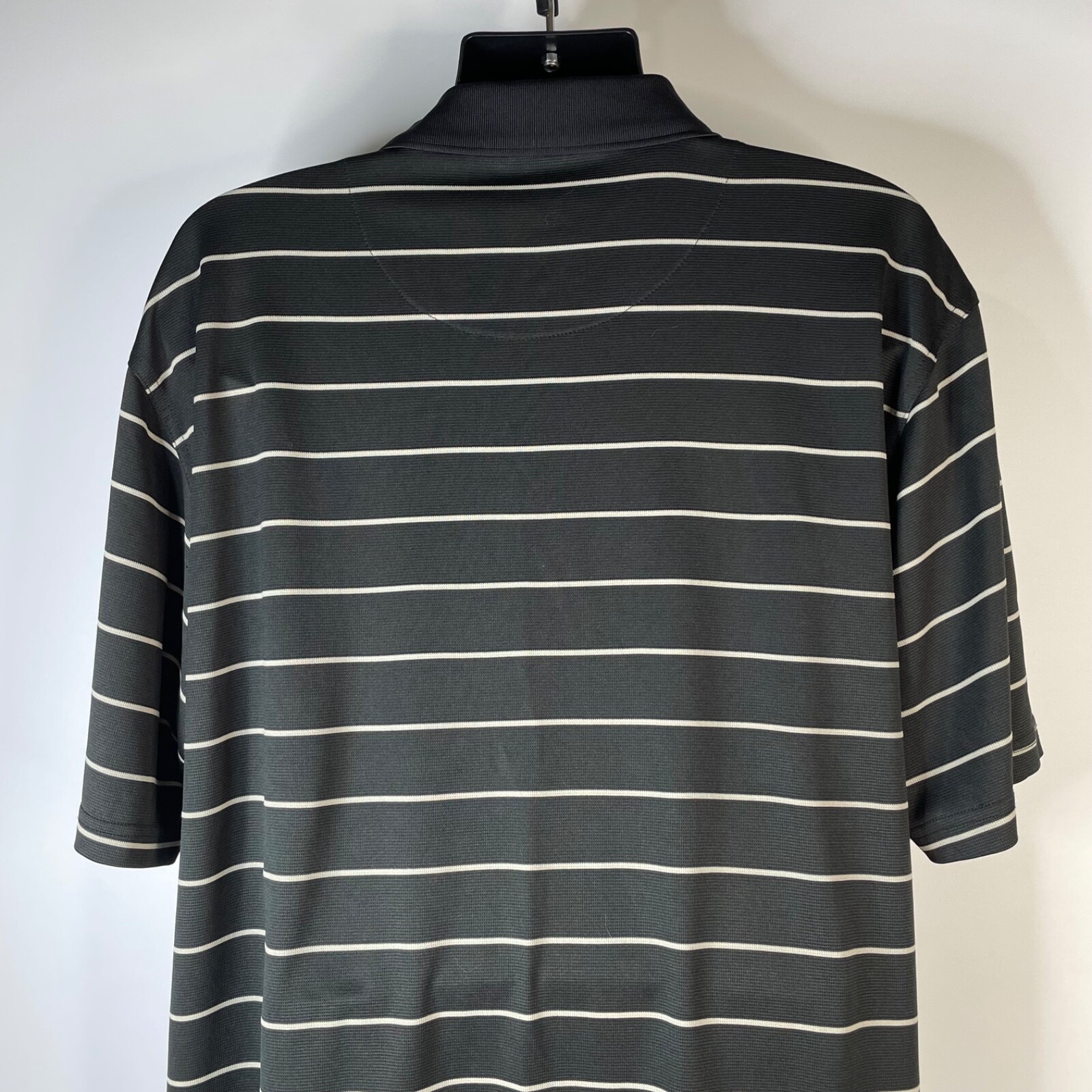 PGA Tour Polo Shirt Men 2XL Black Striped Short Sleeve Golf Casual Outdoors NWOT thumbnail 13