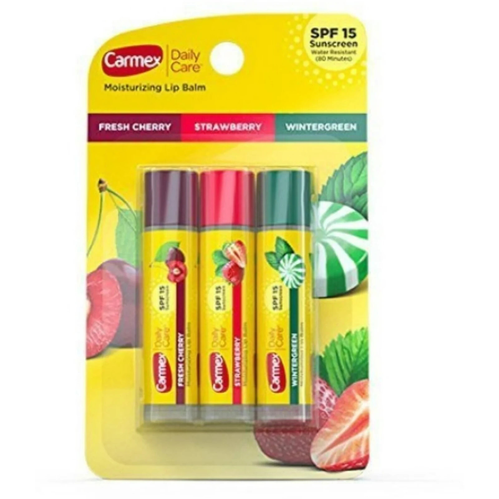 Carmex Medicated Lip Balm Sticks, Lip Moisturizer for Dry, Chapped Lips, 0.15 o