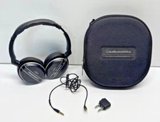Audio-Technica QuietPoint ATH-ANC27 Active Noise Cancelling Headphones w/Case
