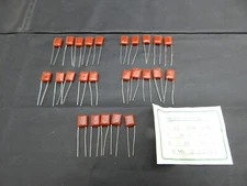 NICHICON PF104K100 METALLIZED POLYESTER FILM CAPACITOR 0.1uF 50/100V - lot of 25