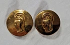 WW2 US Military Army Enlisted WAAC WAC Women Collar Brass Insignia Pin