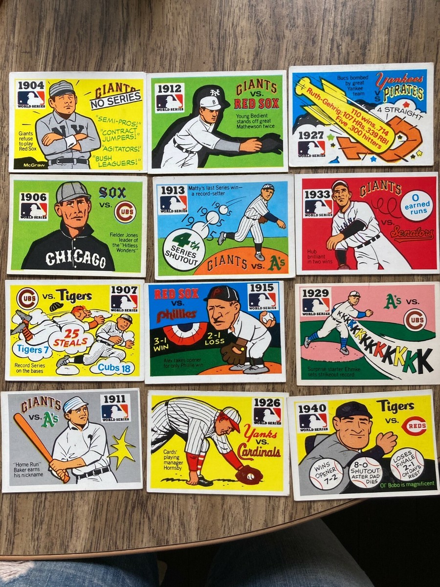 71年ワールドチャンピオンシリーズ パンフレット 1971 Fleer World Series - Choose from list | eBay