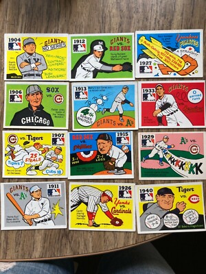 71年ワールドチャンピオンシリーズ パンフレット 1971 Fleer World Series - Choose from list | eBay