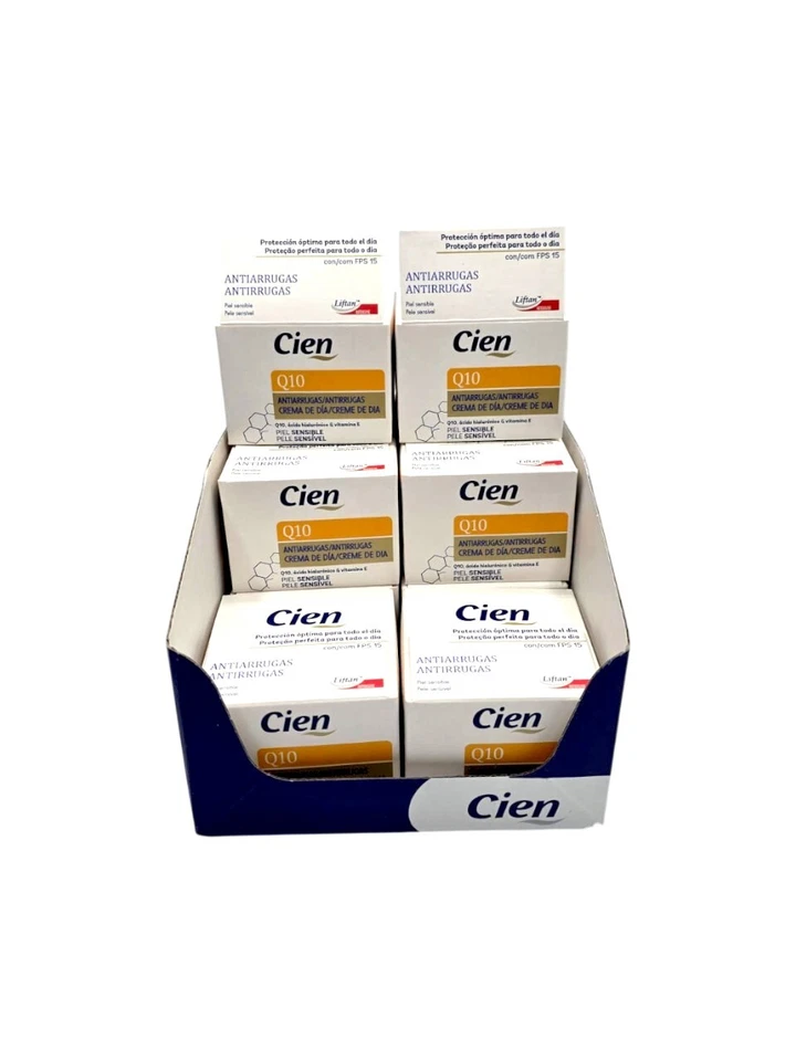 12 x Cien Q10 Gesichtscreme 50ml Anti Aging Tagespflege mit SPF 15  - Bild 1 von 3