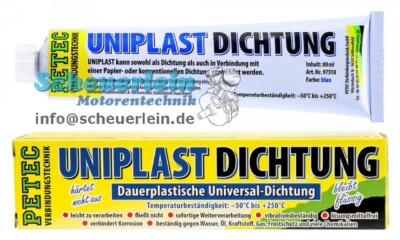 PETEC Dauerplastische Universal Dichtung 80ml Dichtmasse für Feststoffdichtungen