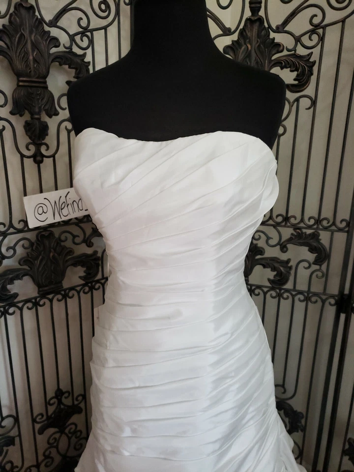 D605 DISNEY FAIRY TALE 214C RAPUNZEL DIA BLANCO TALLA 10 CORSÉ VESTIDO DE NOVIA VESTIDO Foto 3 de 4