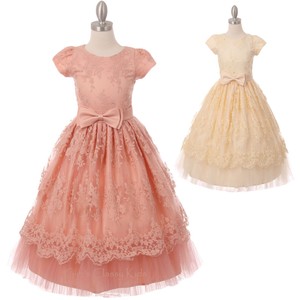 chantilly lace flower girl dress