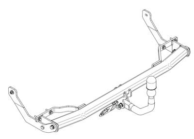 STEINHOF Nuovo gancio di traino fisso compatibile con Peugeot 206 SW 2002-01.2006 con 7-poli kit elettrico universale