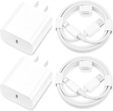 2Pack 20W Type C Fast Charger I.Phone Charger Fast Charging [Mfi Certified]