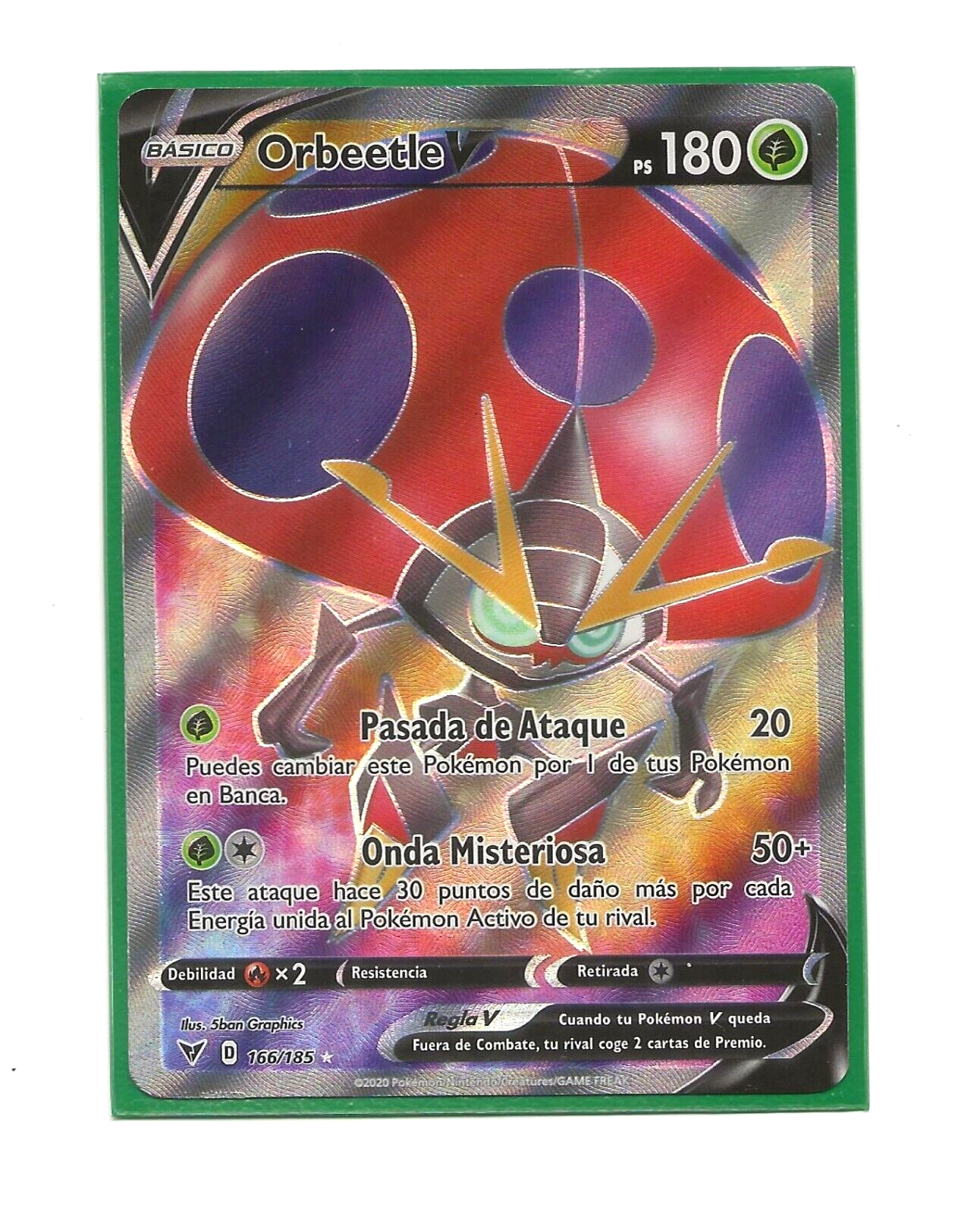 ORBEETLE V 166/185 Rare Spanish Pokemon Vivid Voltage NM | eBay