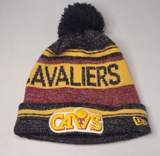 New Era Cleveland Cavaliers Cavs Knit Pom Beanie Hat - Adult OSFA