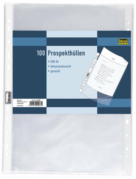 1000 ProspekthüLlen Genarbt Din A4 Von Idena 376002 SichthüLlen 10X 100 StüCk-image