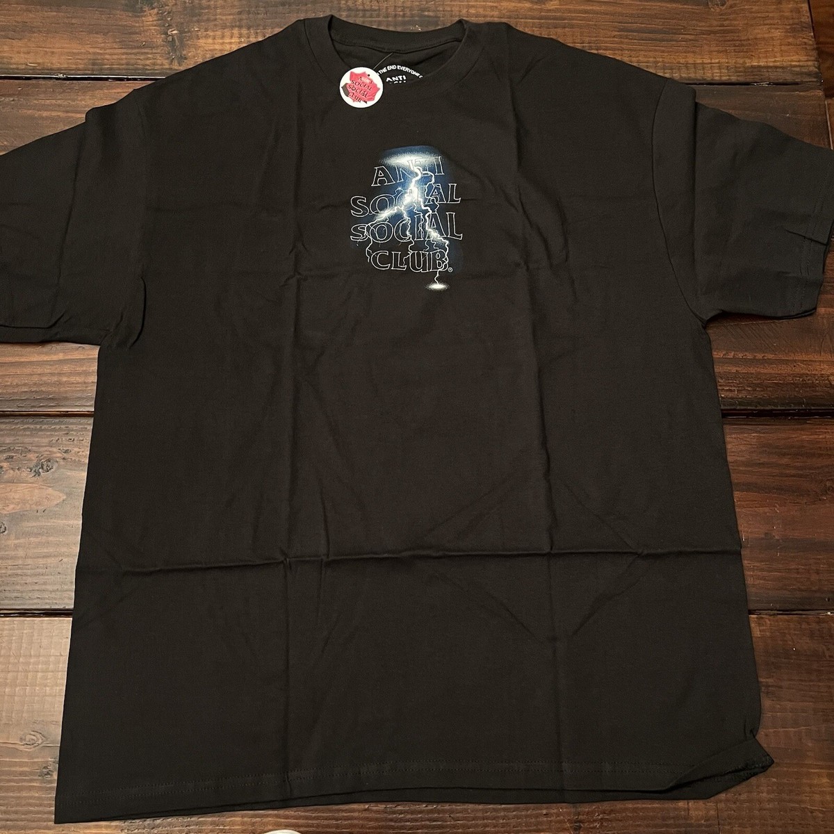 Anti Social Social Club Twister Lighting Tee Shirt Black