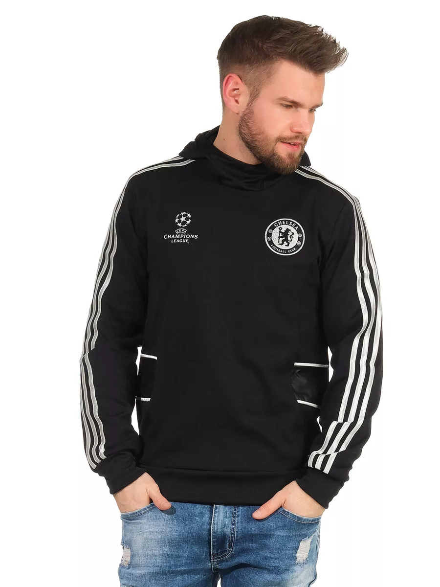 FC Chelsea Champion League ADIDAS Hoodie Kapuzen Sweatshirt Herren XS - M  NEU | eBay