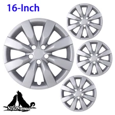 16'' Wheel Covers Snap On Hubcap Replacement For 2009-2013 TOYOTA COROLLA ABS+PC