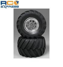 Tamiya Rear Tires/Wheels WR-02 Wild Willy 2 (2) TAM9805619