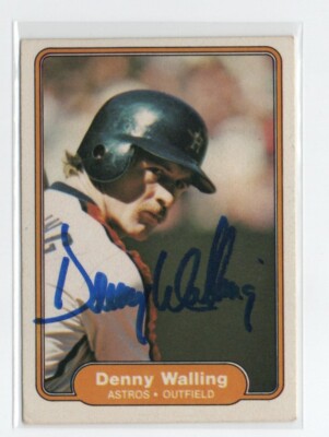 DENNY WALLING HOUSTON ASTROS 1982 FLER IP/TTM AUTOGRAPH AUTO