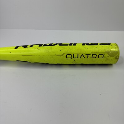 Batte Baseball Rawlings Quatro BBCOR 33" - 30 Oz - 2 5/8" Diamètre - Glowstick