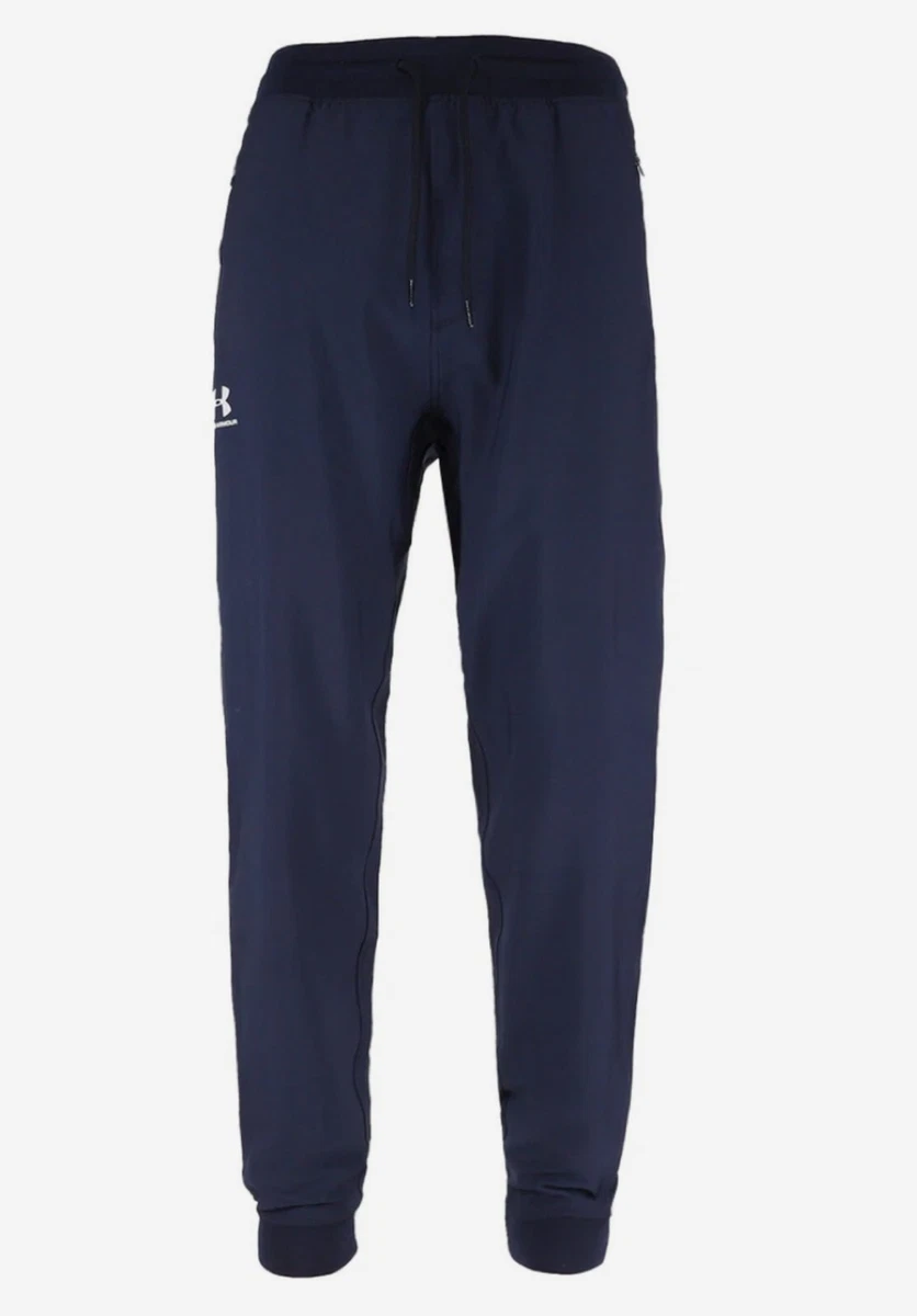 Under Armour Heatgear Men's Size S Navy UA Tricot Joggers Pants $70 NWT  1351089