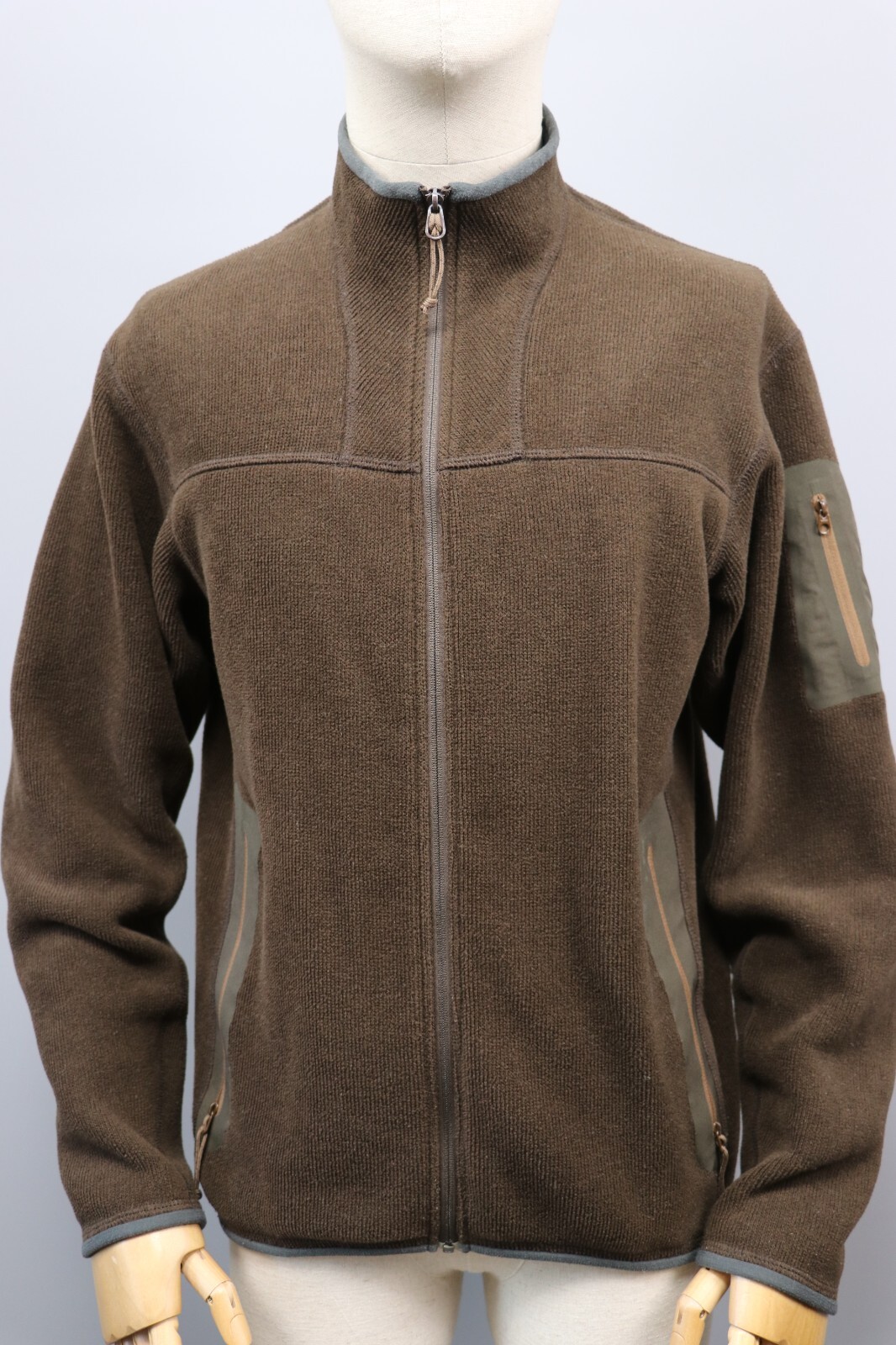 ARC'TERYX Giacca ARCTERYX vintage made in Canada tre tasche pile marrone full zip taglia M
