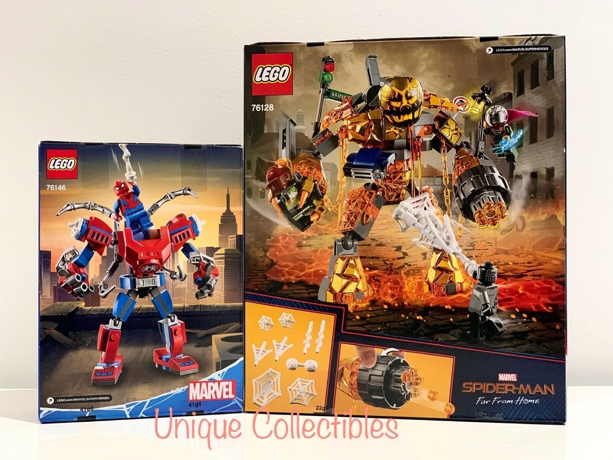 もちもち LEGO 76128 76146 Marvel Spider-Man Molten Man Battle & Spider-Man