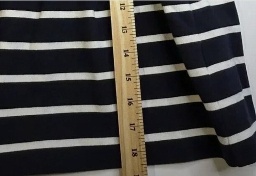 BODEN PLEATED NAVY & WHITE STRIPED SKIRT SZ 6 PREPPY COASTAL SPRING CASUAL - Picture 7 of 7