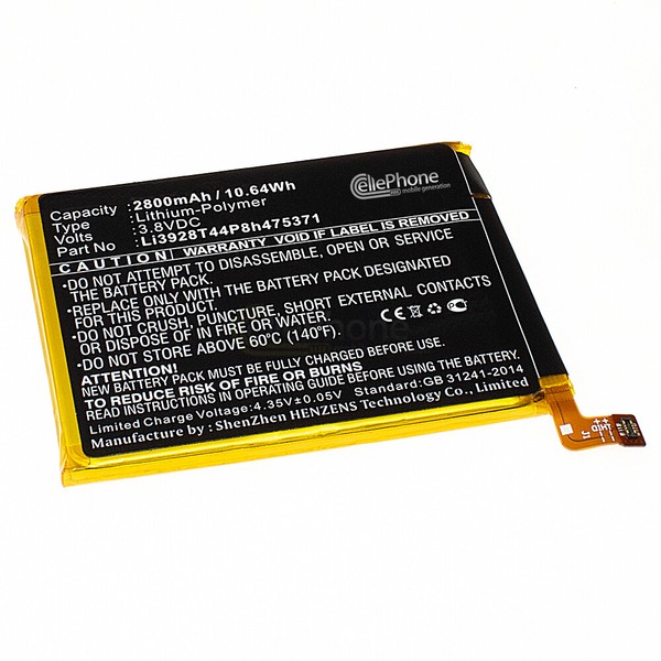 3,8V Akku Li-Poly FüR Zte Small Fresh 3 Iii - Ersetzt Li3928T44P8H475371-image