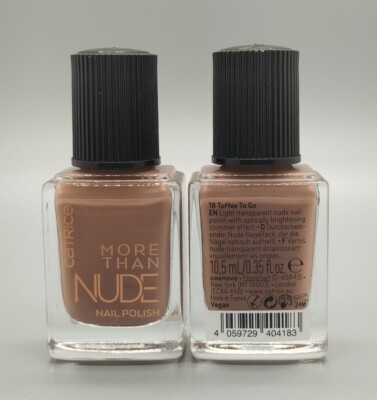 2x Catrice: MORE THAN NUDE Nail Polish/Nagellack - 18 Toffee To Go - 2x 10,5 ml