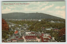 Postcard Aerial View of Mauch Chunk, PA. from Bear Mountain
