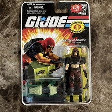 GI Joe 25th Anniversary 3.75 COBRA Zartan w Chameleon Swamp Skier MINT ON CARD