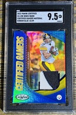 2022 Panini Certified Hines Ward /49 Mirror Blue Certified Gamers Relic SGC 9.5