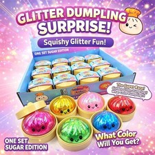 Box of 12 Mini Squishy Bun Dumplings Sugar Ed...