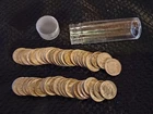 1 Roll Of 50 Silver Roosevelt Dimes 90% Silver Mixed Years In Tube FREE SHIPPING