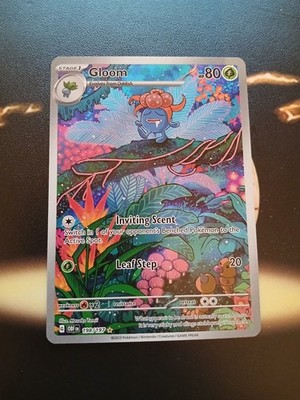 Gloom 198/197 Sv03: Pokemon TCG Obsidian Flames Holo Illustration Rare NM