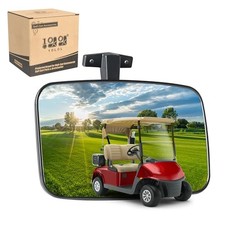 10L0L Universal Golf Cart Rear View Mirror - Adjustable Wide Angle for EZGO,