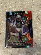 2025 Select Stefon Diggs Red Black Prizm  Concourse Patriots