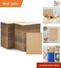 200 Pack 5x7 Corrugated Cardboard Sheets for Packaging Shipping Crafts