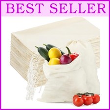 50 Pcs 12x15 Cotton Bags with Drawstring