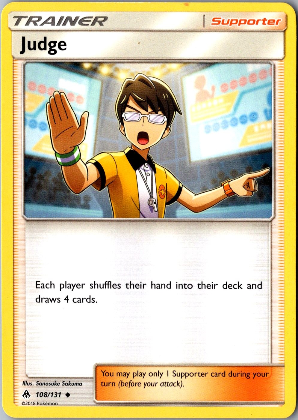 Judge 108/131 Uncommon Forbidden Light Lightly Played Pokemon Card TCG Single