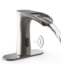 PRIMSOPH Automatic Motion Sensor Touchless Bathroom Sink Faucet brushed nickel