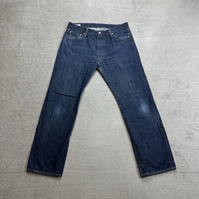 LEVIS 501 Herren Jeans Hose W36 L32 Vintage Premium Logo Retro 27801 Blau Denim