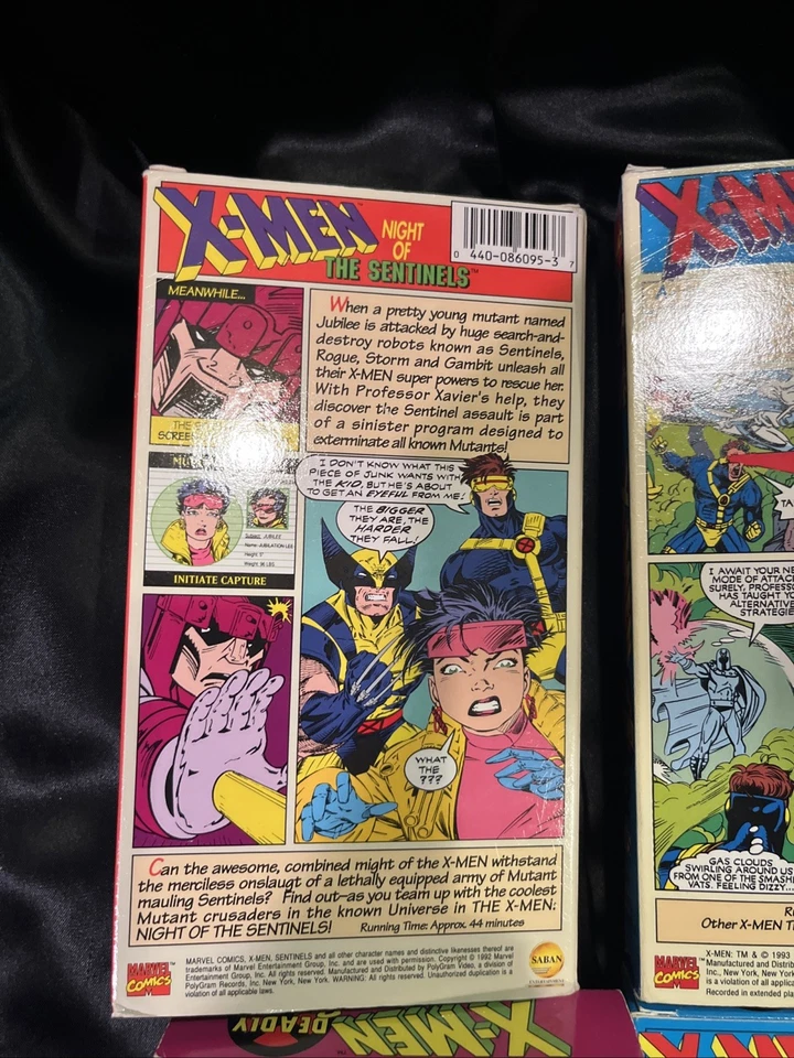 Vintage X-Men Untested VHS Animated Series Lot Of 9 - Vol 1-7, Vol 9 And Pryde Foto 3 de 4