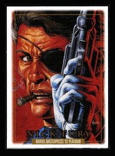 2024 SkyBox Marvel Masterpieces '92 Platinum Card #64 Canvas Nick Fury