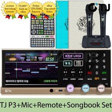 TJ Taijin Media P3 Karaoke Machine System 2TB  Remote  TMW-80 Mic  Song Book