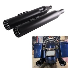 Sharkroad 4.5 Nice Loud Slip On Mufflers Exhaust For Harley 2017-up Touring..