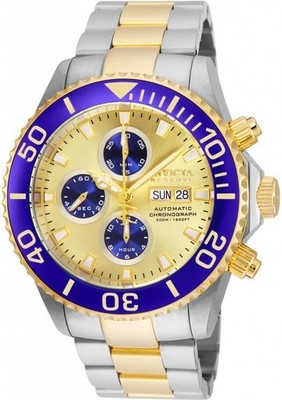 INVICTA 23374 PRO DIVER 47MM BLACK AUTOMATIC ETA/VALJOUX 7750 CHRONOGRAPH WATCH